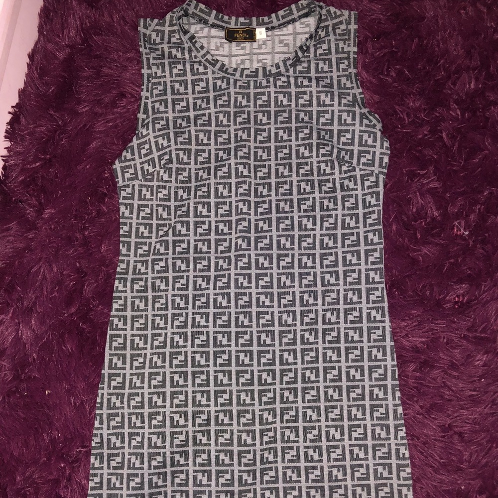Fendi monogram tank dress